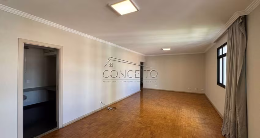 Apartamento para locação/venda no Ed. Comendador Antonio Romano com 154 m² | 3 dormitórios, sendo 1 suíte e 2 vagas de garagem