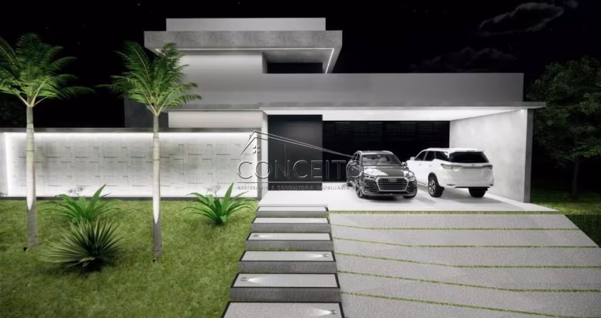 Casa térrea em construção à venda no Condomínio Park Campestre II com 296 m² | 3 suítes, sendo 1 suíte master e 4 vagas de garagem