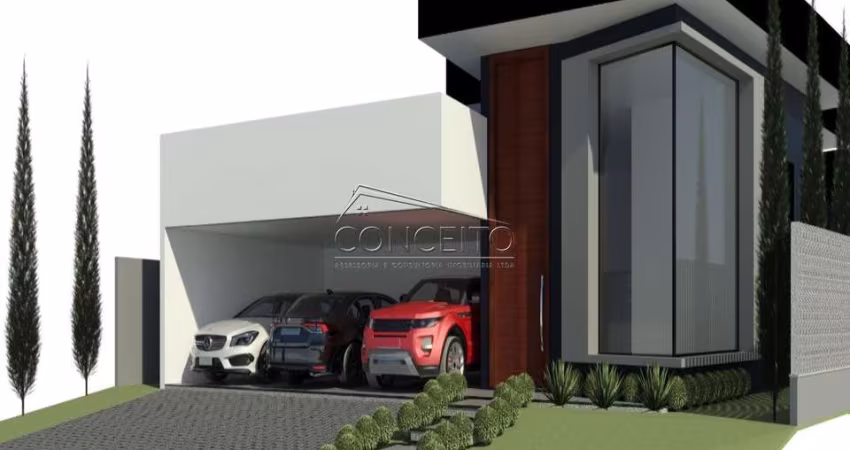 Casa térrea em fase final de construção e à venda no condomínio Alphaville Piracicaba com 217m² | 3 suítes com closet e 6 vagas de garagem.