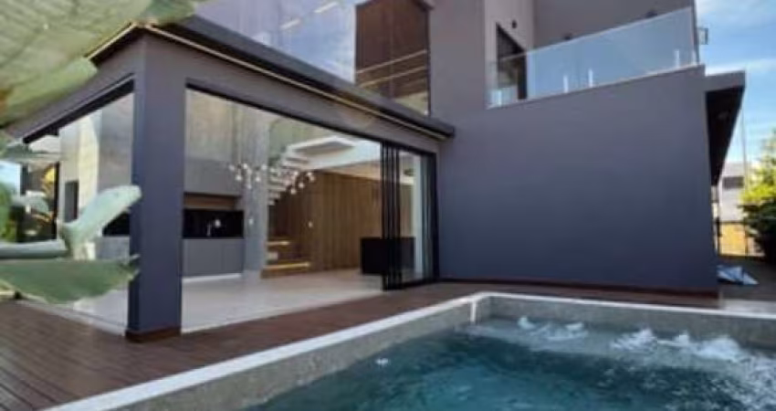 Venda de Luxuoso Condomínio Alphaville 1 em Granja Marileusa, Uberlândia-MG: 4 quartos, 4 suítes, 6 banheiros, 3 vagas, 317,45m².