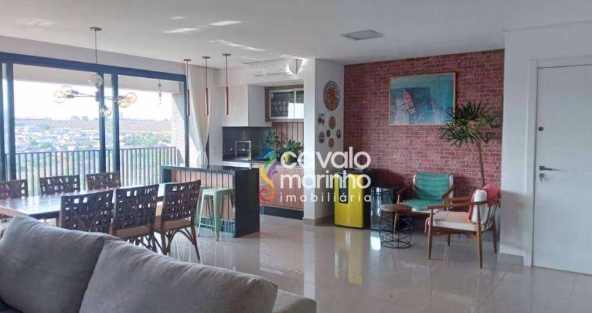 Apartamento com 3 dormitórios para alugar, 134 m² por R$ 7.038,28/mês - Jardim Olhos D'Água - Ribeirão Preto/SP