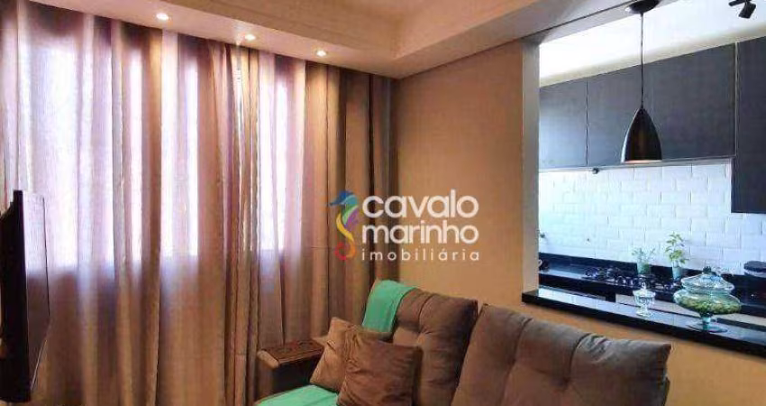 Apartamento com 2 dormitórios à venda, 46 m² por R$ 280.000 - Reserva Sul Condomínio Resort - Ribeirão Preto/SP