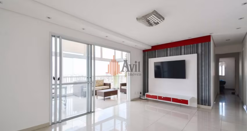 Apartamento para venda e locação no Tatuapé com 137m², com 3 quartos, sendo 3 suítes