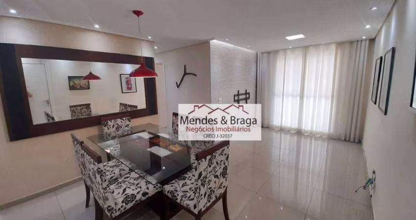 FLEX GUARULHOS -  3 dormitórios para alugar, 76 m² por R$ 3.890/mês - Picanco - Guarulhos/SP