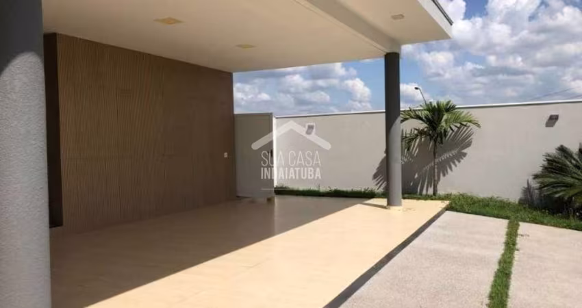 Casa térrea com 3 suítes, escritório e piscina no condomínio Quinta da Terracota - Indaiatuba/SP