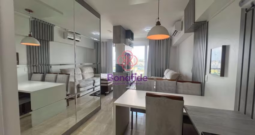 FLAT MOBILIADO PARA LOCAÇÃO, LOCALIZADO NO EDIFÍCIO LINEA, NA CIDADE DE JUNDIAI-SP