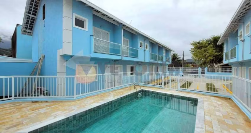 Sobrado em condomínio com 2 quartos, 78m², à venda em Caraguatatuba, Massaguaçu