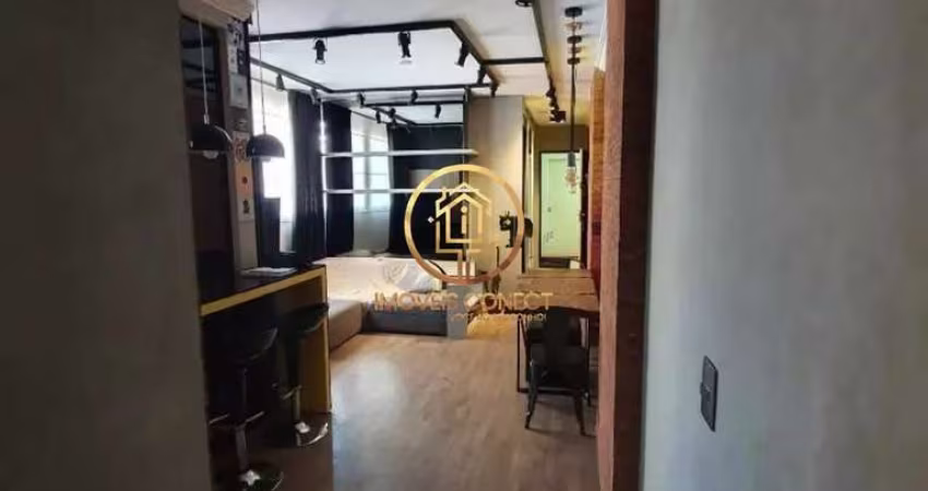 Apartamento moderno de 49m²à venda, 1 suíte, 2 banheiros, em Campinas/SP