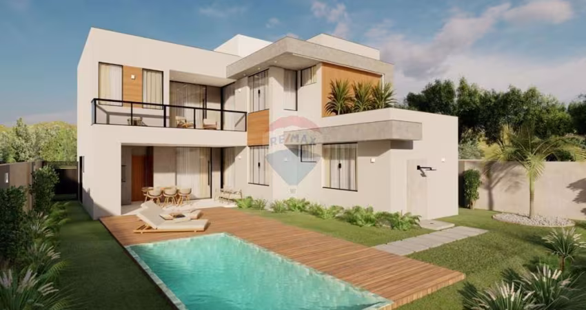 Casa de alto padrão com quatro quartos ,piscina e churrasqueira
