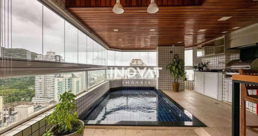 Apartamento com 4 dormitórios à venda, 205 m² por R$ 3.480.000,00 - Canto do Forte - Praia Grande/SP