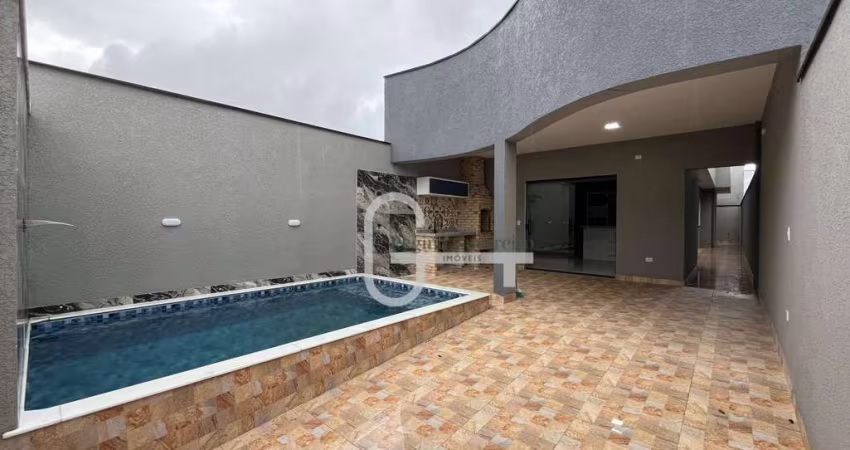 Casa com 3 dormitórios à venda, 95 m² por R$ 450.000,00 - Parque D'Aville Residencial - Peruíbe/SP