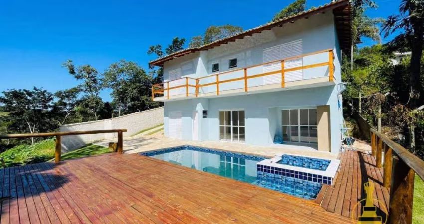 Chácara com 3 dormitórios à venda, mobiliada, 1400 m² por R$ 820.000 - Jundiaizinho - Mairiporã/SP