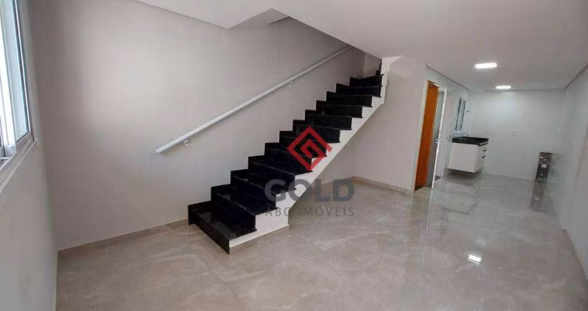 Sobrado com 2 dormitórios, 100 m² - venda por R$ 650.000,00 ou aluguel por R$ 2.700,00/mês - Parque Novo Oratório - Santo André/SP