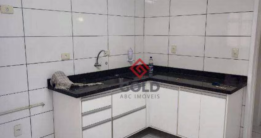 Apartamento com 3 dormitórios para alugar, 76 m² por R$ 2.425,02/mês - Vila Santa Teresa - Santo André/SP