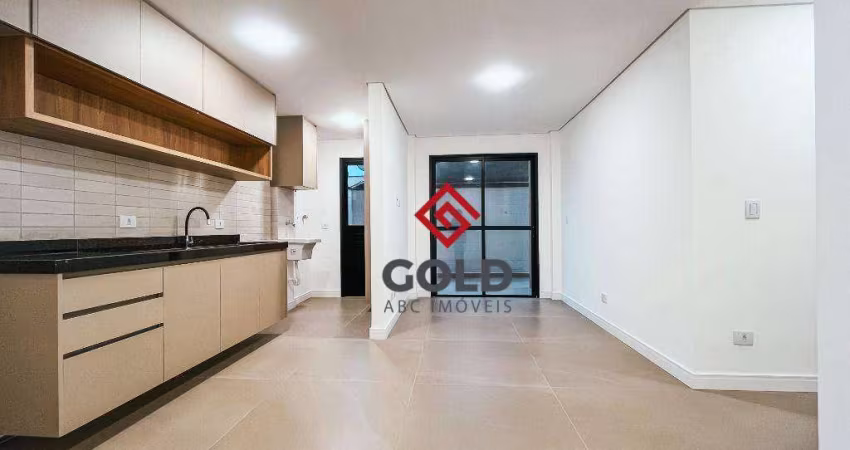 Apartamento com 2 dormitórios para alugar, 65 m² por R$ 3.460,00/mês - Jardim - Santo André/SP