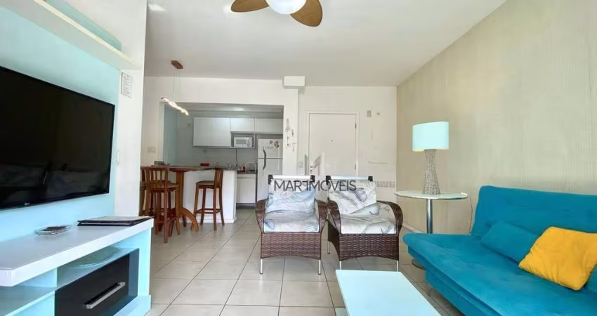 Apartamento com 2 dormitórios para alugar, 71 m² por R$ 5.000,02/mês - Pitangueiras - Guarujá/SP