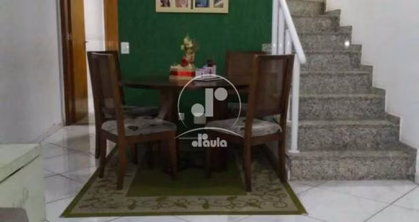 Sobrado à venda em Santo André-SP na Vila Cecília Maria: 3 quartos, 3 suítes, 1 sala, 4 banheiros, 2 vagas e 96m²!