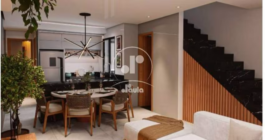Sobrado à venda em Santo André-SP, Jardim Bela Vista: 3 quartos, 3 suítes, 1 sala, 1 banheiro, 2 vagas, 140m²!