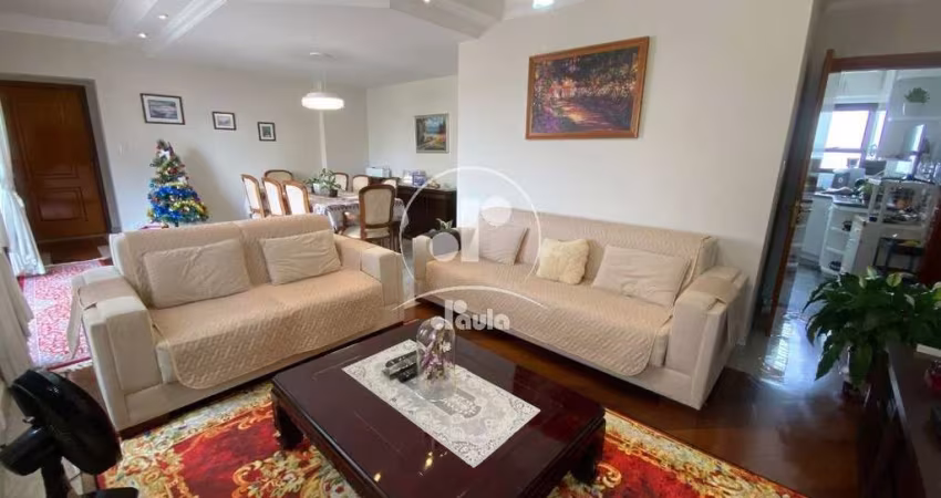 Impecável apartamento à venda em Santo André-SP, Vila Bastos: 3 quartos, 1 suíte, 1 escritório, 4 banheiros, 3 vagas, 160 m².