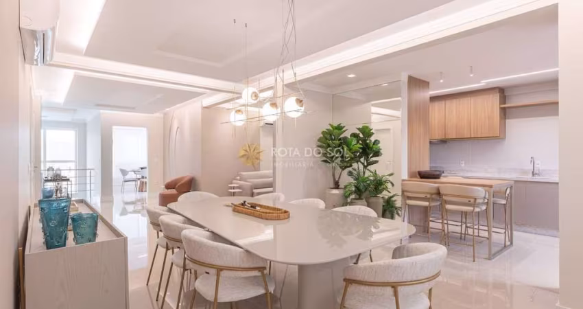 Villa Toscana cobertura mobiliada 4 suítes e 2 vagas na Meia Praia
