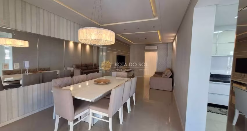 Aluguel Anual apartamento 4 suítes e 2 vagas na Meia Praia
