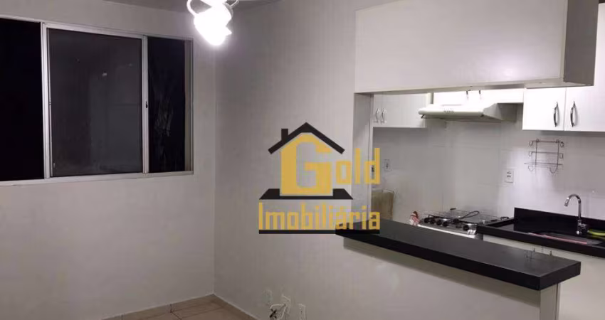 Apartamento com 2 dormitórios para alugar, 50 m² por R$ 1.692,22/mês - Parque Industrial Lagoinha - Ribeirão Preto/SP