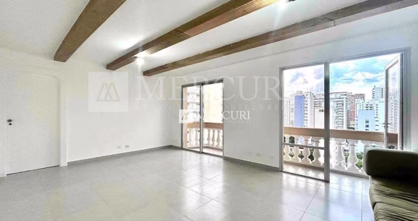 Apartamento no Guarujá, Pitangueiras, com Sacada. 3 Quartos