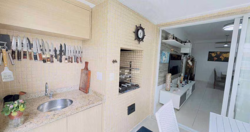 Apartamento com 3 dormitórios à venda, 95 m² - Riviera de São Lourenço - Bertioga/SP