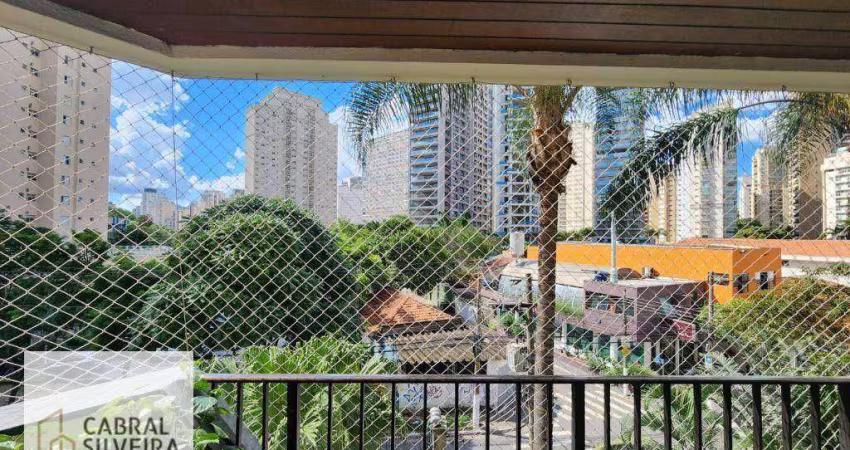 Apartamento com 3 dormitórios para alugar, 129 m² - Moema - São Paulo/SP