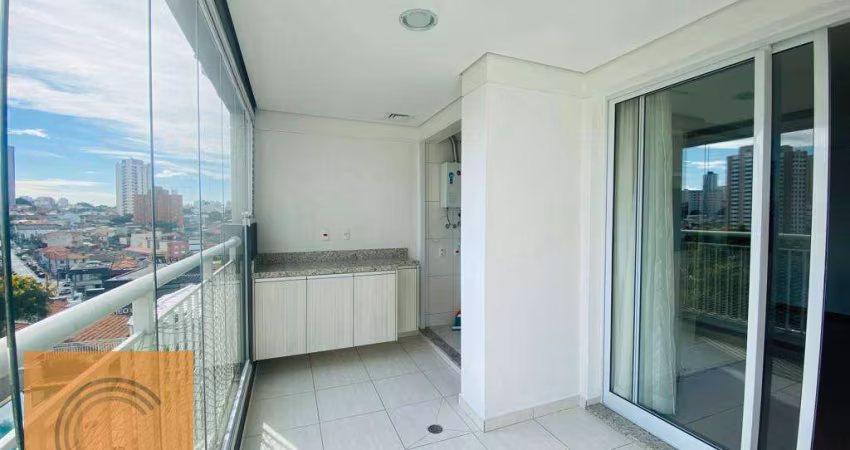 Apartamento varanda gourmet 2 dormt 1 suíte 60 m² - venda por R$ 795.000 ou aluguel por R$ 4.018/mês - Anália Franco - São Paulo/SP