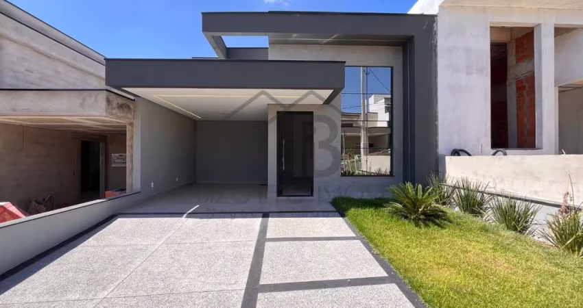 Casa de alto padrão em condomínio no Park Gran Reserve em Indaiatuba-SP: 3 quartos, 1 suíte, 2 salas, 3 banheiros, 3 vagas, 133m².