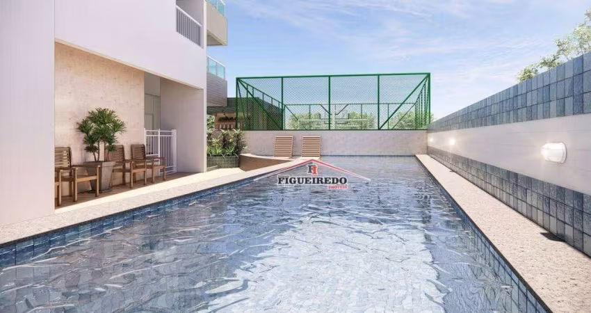 Apartamento com 2 dormitórios à venda, 81 m² por R$ 550.000 - Aviação - Praia Grande/SP
