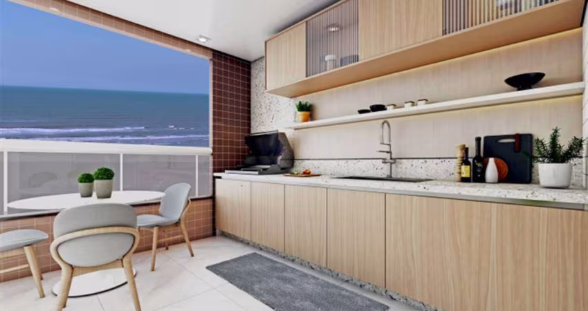 Apto de 2 Dorm c/ SUÍTE, VISTA MAR, 2 VAGAS, 69,78 de área útil. BAIRRO: JARDIM REAL.