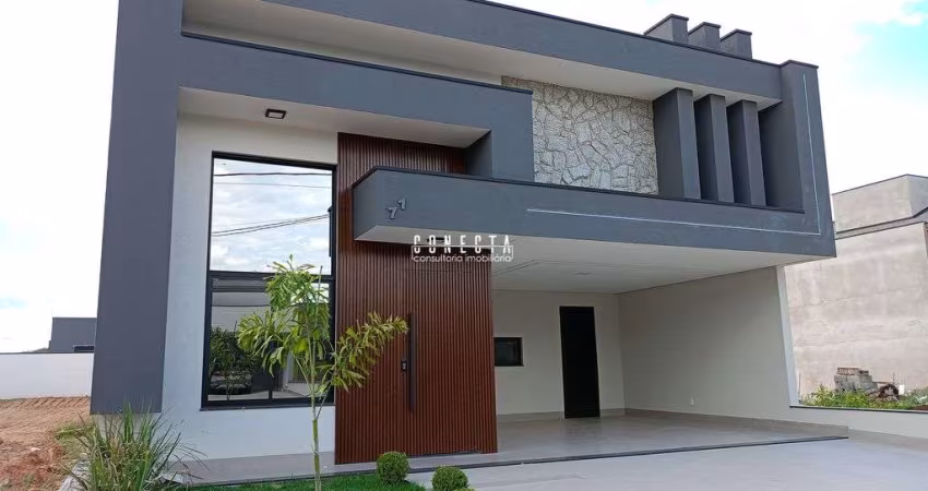 Casa Térrea Indaiatuba, Condomínio Gran Reserve com 3 suítes - 186 m²