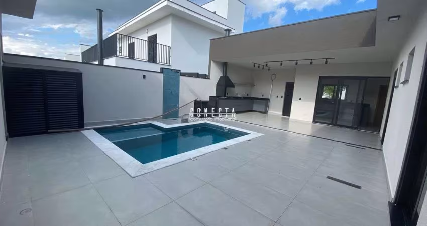 Casa Térrea em Indaiatuba, Condomínio Jardins Di Roma com 3 suítes - 208 m²