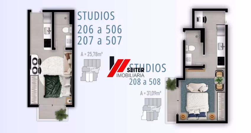 Studio Planejado com Ótimo Custo-Benefício