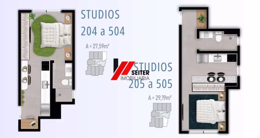 Studio a venda no Coração da Trindade