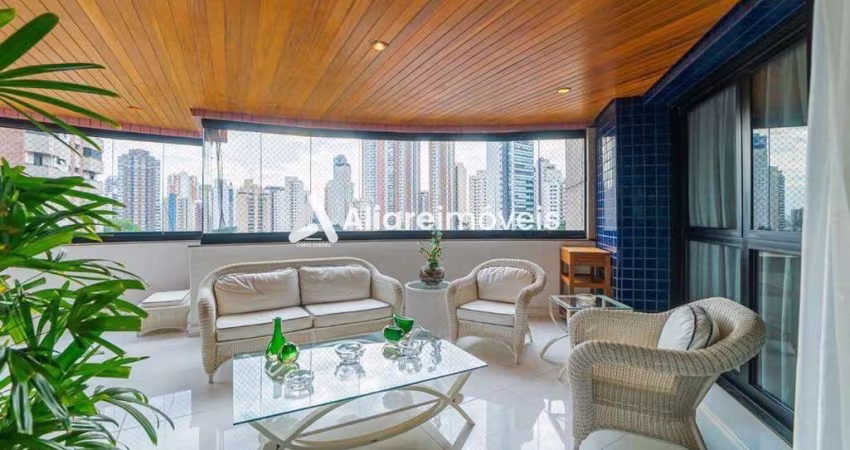 Apartamento c/ 4 quartos, 4 suítes e 4 vagas, 420m², à venda no Condomínio Chácara Anália Franco, no bairro Jardim Anália Franco, por 3.600.000,00
