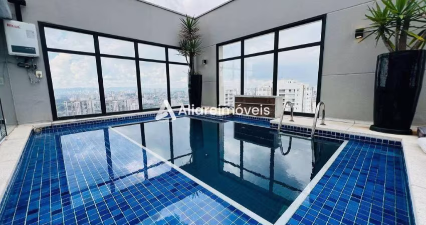 Cobertura c/ 5 quartos, 4 suítes e 5 vagas, 385m², à venda no Central Park Prime Tatuapé, no bairro Chácara Califórnia, por 7.000.000,00
