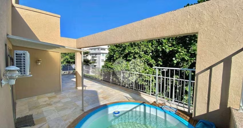 Cobertura Linear com 3 quartos  à venda, 141 m² por R$ 1.050.000 - Recreio dos Bandeirantes - Rio de Janeiro/RJ