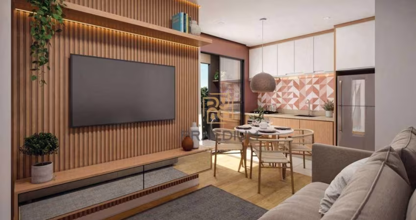Apartamento com 2 dormitórios à venda, 42 m² por R$ 247.997,00 - Costeira - Araucária/PR
