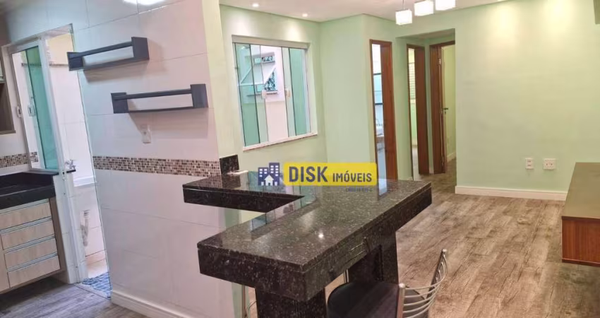 Apartamento com 2 dormitórios para alugar, 53 m² por R$ 2.958/mês - Vila Alpina - Santo André/SP