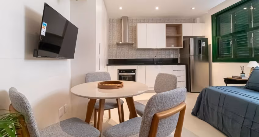 D19-Copacabana - Bairro Peixoto, RJ - Apartamento Residencial  26,98m² 1quarto 1banheiro  MOBILIADO
