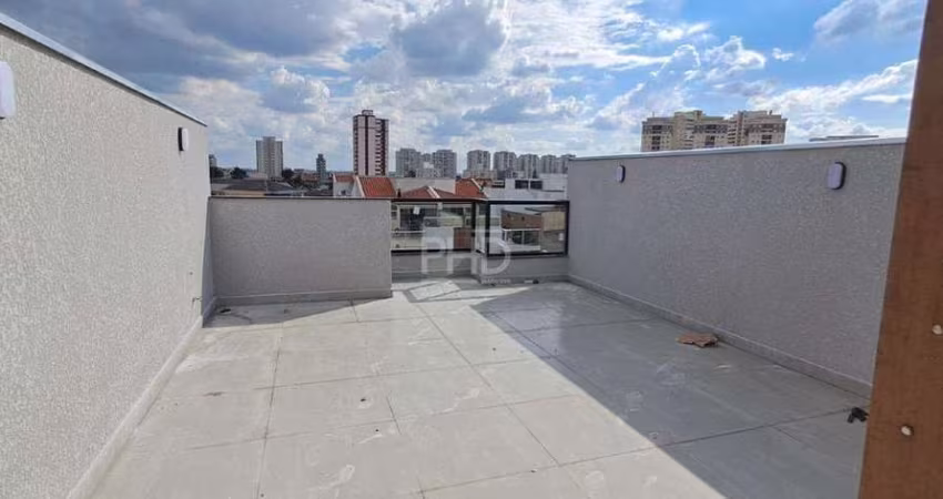 Cobertura à venda, 2 quartos, 1 suíte, 2 vagas, Campestre - Santo André/SP
