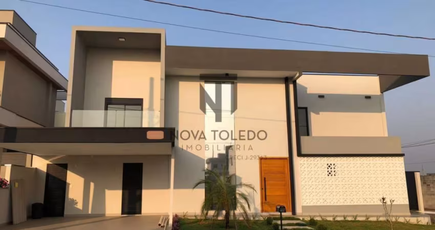 SOBRADO MODERNO EM CONDOMÍNIO FECHADO Á VENDA - 5 DORMITÓRIOS - 3 SUÍTES - RESERVA FLORESTA - SJC
