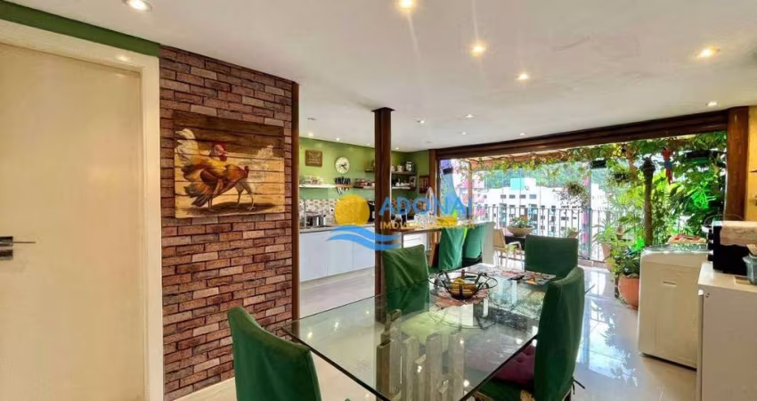 Cobertura com 3 dormitórios à venda, 300 m² por R$ 1.280.000,00 - Tombo - Guarujá/SP