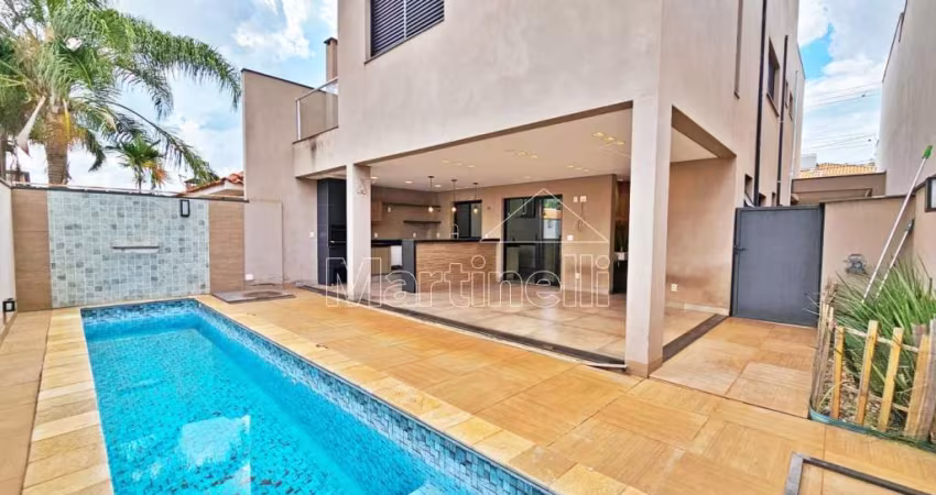 Sobrado de 250m² de 280m² de área construída para venda e locação no Condomínio Nova Aliança Residencial - Bairro Cond. Nova Aliança Residencial, Ribeirão Preto/SP.