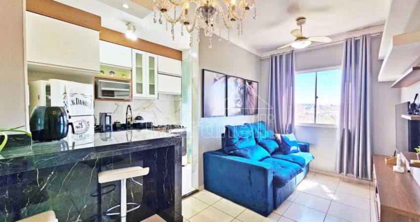 Apartamento semi mobiliado de 46m² para locação, próximo ao SESI - Ribeirão Preto/SP.