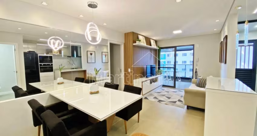Apartamento Alto Padrão mobiliado de 98m² de área útil para locação, próximo ao Ribeirão Shopping - Ribeirão Preto/SP.