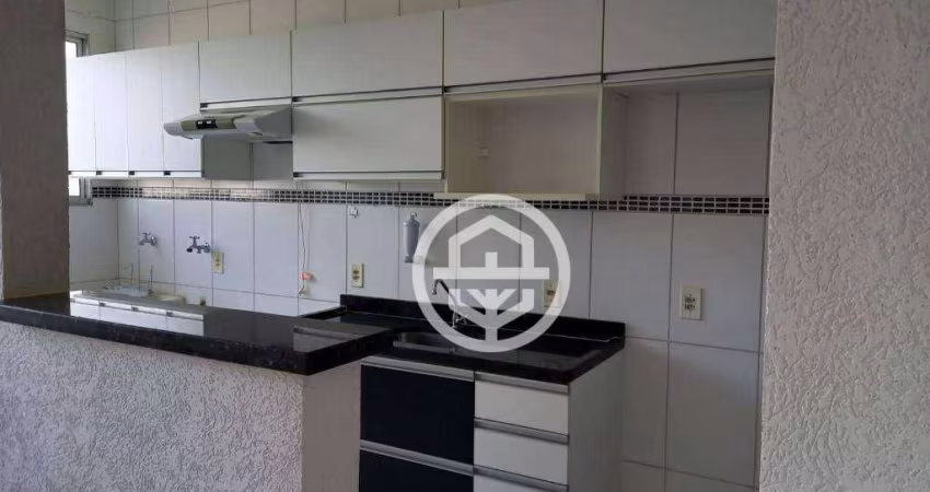 Apartamento com 2 dormitórios para alugar, 46 m² por R$ 1.410,00/mês - Cristiano de Carvalho - Barretos/SP